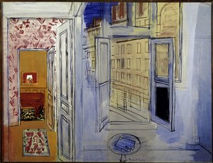Impasse Guelmaワークショップ（キャンバスに油彩 作： Raoul Dufy