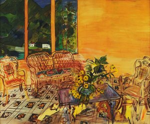 インテリア、ヴェルネ・レ・バン; インテリア、ヴェルネ・レ・バン 作： Raoul Dufy