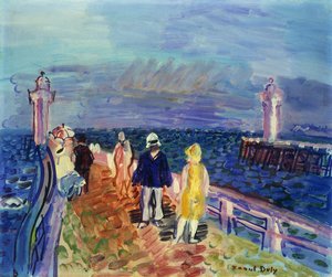 トゥルーヴィル・ドーヴィルの桟橋（Les Jetees de Trouville-Deauville 作： Raoul Dufy