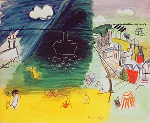 7月14日（キャンバスに油彩） 作： Raoul Dufy