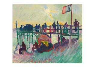 エスタケード・オ・アーヴル 1905-06年頃 油彩・カンヴァス 作： Raoul Dufy