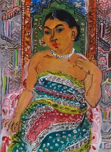 ヒンドゥーエ（アンマヴァティ・ポントリーの肖像） 1930年頃 油彩・カンヴァス 作： Raoul Dufy