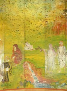 ラ・フィー・エレクトリテ、右手側の詳細 作： Raoul Dufy