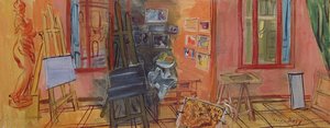 ラ・フリリューズ、ペルピニャンのスタジオ 作： Raoul Dufy