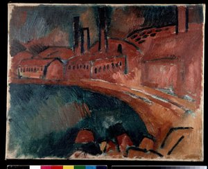 ラ・チュイルリー・サン・アンリ、あるいは工場 産業風景 作： Raoul Dufy
