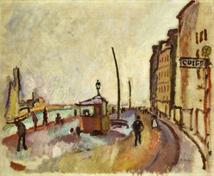 ル・アーヴル、1906-07年頃（キャンバスに油彩） 作： Raoul Dufy