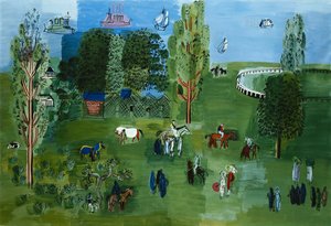 ル・パドック 1926年頃（油彩・キャンバス） 作： Raoul Dufy