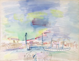 マルセイユ旧港 作： Raoul Dufy