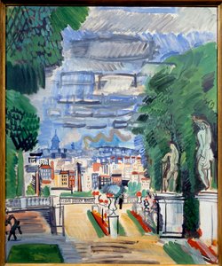 サン・クラウド公園、20世紀、油彩・カンヴァス 作： Raoul Dufy
