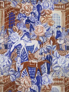 バガテルのエレガンス、1919-20年頃（紙にグワッシュ） 作： Raoul Dufy