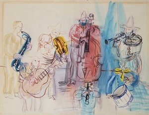 メキシコのミュージシャン 作： Raoul Dufy
