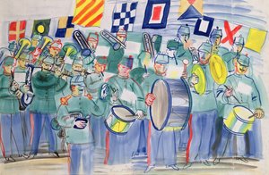 ル・アーヴルの税関での音楽 作： Raoul Dufy