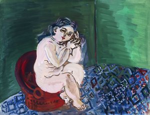 ヌード・ウィズ・チェア（Nu au Fauteuil 作： Raoul Dufy