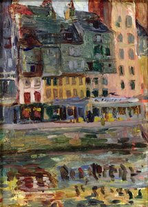 ル・アーヴル港の古い家並み 作： Raoul Dufy