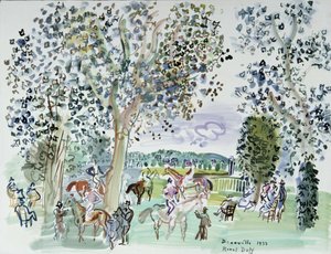 ドーヴィルでのレース 作： Raoul Dufy
