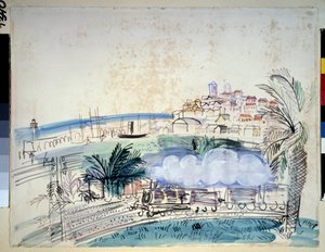 アンティーブ鉄道 作： Raoul Dufy
