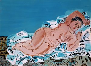 リクライニング・ヌード 作： Raoul Dufy
