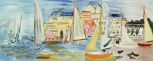 ドーヴィルのレガッタ 1930年頃 油彩・カンヴァス 作： Raoul Dufy