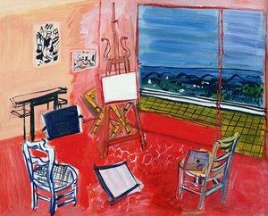 ヴァンスのアトリエ（油彩・キャンバス） 作： Raoul Dufy