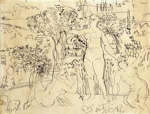 シャイヨー宮バーのための習作（Etude pour le Bar du Palais de Chaillot 作： Raoul Dufy