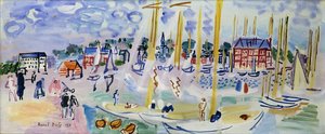 日曜ドーヴィル; Dimanche a Deauville 作： Raoul Dufy