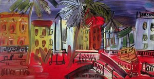 広場のバンドスタンド、イエール、1938年頃（パネル） 作： Raoul Dufy