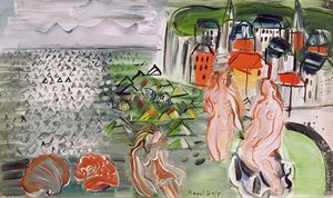 サント・アドレスの湾（油彩・キャンバス） 作： Raoul Dufy