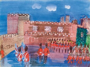 セント・ジェームズ宮殿の衛兵交代 作： Raoul Dufy