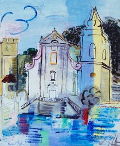タオルミーナの教会; Leglise de Taormine 作： Raoul Dufy