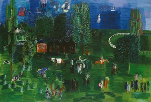 パドック 作： Raoul Dufy