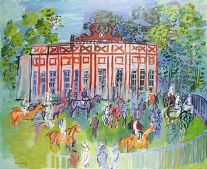 シャンティのパドック 作： Raoul Dufy