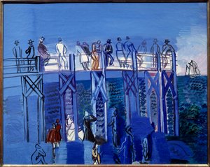 ル・アーヴルの桟橋とビーチ 作： Raoul Dufy