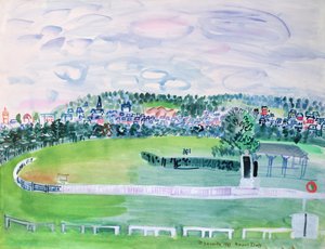 ドーヴィルの競馬場 作： Raoul Dufy