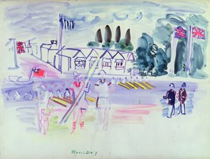 ヘンリーのレガッタ（水彩・紙） 作： Raoul Dufy
