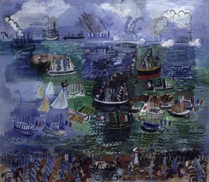 ル・アーヴルのレガッタ 作： Raoul Dufy