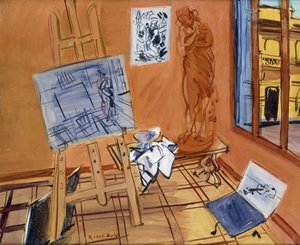 ジャンヌ・ダルク通りのアトリエ 1942年頃 油彩・カンヴァス 作： Raoul Dufy