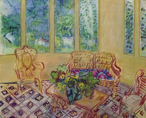 ヴェルネ・レ・バンのウィンター・ガーデン 作： Raoul Dufy