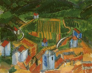 ヴァンスの風景 作： Raoul Dufy