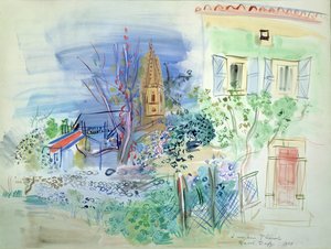 ペルピニャンの眺め 作： Raoul Dufy