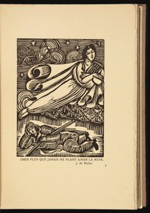 ロジェ・アラール（1885-1961）作『戒厳哀歌』からの木版画 作： Raoul Dufy