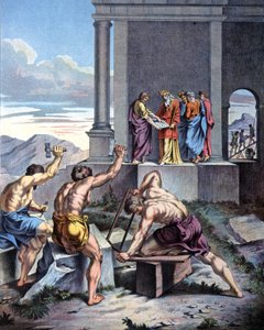 ソロモン神殿の建設 作： Raphael (1483 1520) (after)
