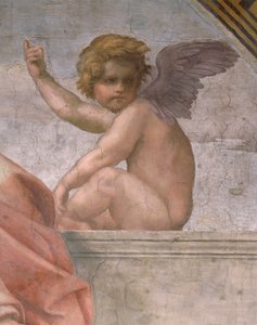 信仰、枢機卿と神学的美徳と法律の詳細を描いたプット 作： Raphael (1483 1520)