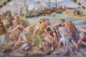 オスティアの戦い 作： Raphael (1483 1520)