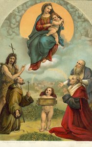 フォリーニョの聖母（クロモリソ） 作： Raphael (1483 1520) (after)
