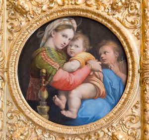 椅子のマドンナ 作： Raphael (1483 1520)
