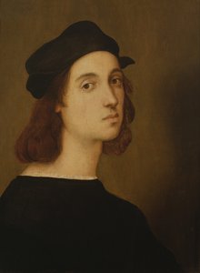 自画像（パネルに油彩） 作： Raphael