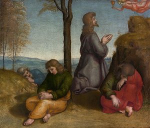 庭の苦悶、1504年頃（木の油） 作： Raphael