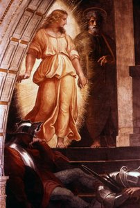 イタリアの盛期ルネサンス期の芸術家ラファエルによるフレスコ画からの聖ペテロの解放 (詳細) 作： Raphael (1483 1520)