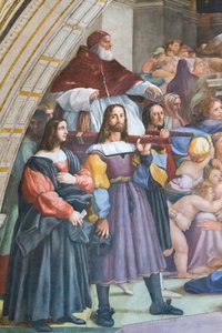 寺院からのヘリオドロスの追放、ヘリオドロスの部屋、詳細 作： Raphael (1483 1520)