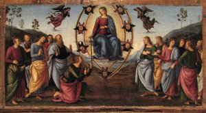ファーノ祭壇画のプレデラパネル、1497年 作： Raffaello Sanzio Raphael
